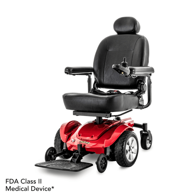 Pride Jazzy Select® Mid-Wheel Drive Power Chair - Angled View