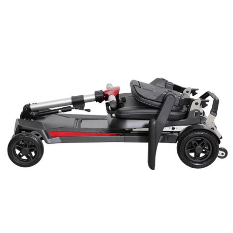 Enhance Mobility MobiFree Folding Mobility Scooter in Red Color - Folded
