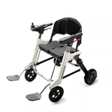 Enhance Mobility Roamate 3-in-1 Power Rollator in white color - Angled View