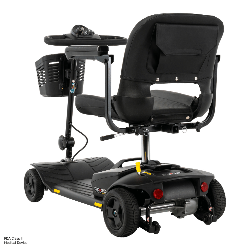 Pride Go Go® Ultra X Gen 3 4-Wheel Mobility Scooter In black Color -  Rear View
