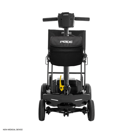 Black Color  Pride Go Go® Super Portable Mobility Scooter -  Front View