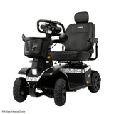 White Camo Color Pride PX4 All Terrain Mobility Scooter - Angled View