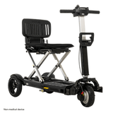 Black Color Pride i-Go™ Lightweight Folding Travel Scooter - Angled View