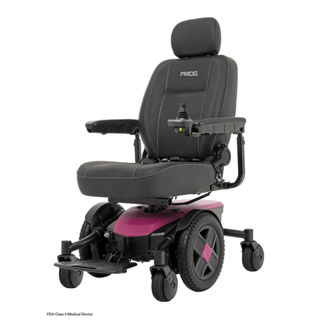 Sugar Plum Color Pride Jazzy® EVO 613 Narrow Powerchair - Angled View