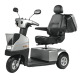 AFIKIM Afiscooter C3 Mid-Size Mobility Scooter Silver Angled View