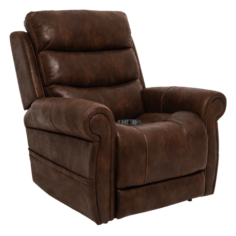 Astro Brown Pride Mobility VivaLift Tranquil 2 PLR-935 Lift Chair Angled View