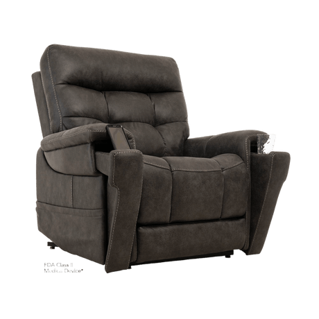 Badlands Steel Petite VivaLift Radiance Power Lift Chair PLR-3955 With a Mobile Phone in the Armrest Pocket