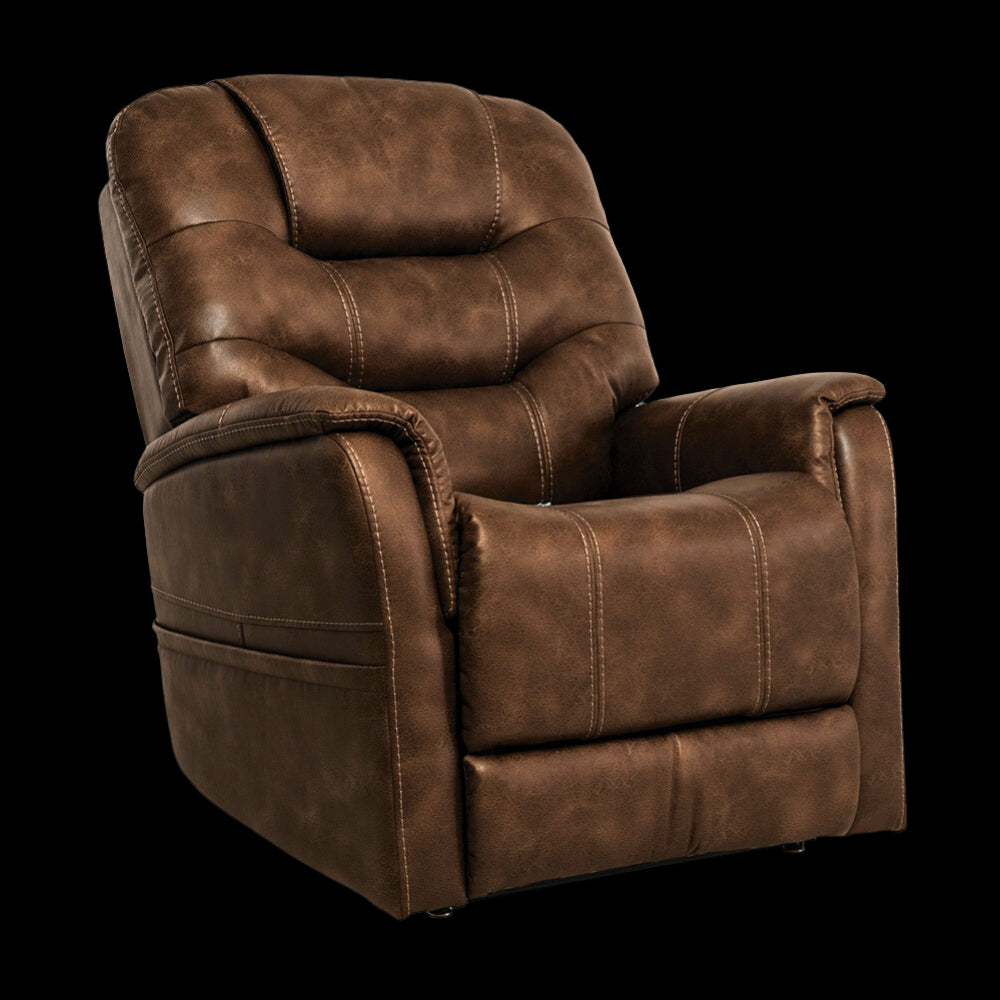 Badlands Walnut Pride Mobility Vivalift Elegance 2 Plr-975 Lift Chair in Seated Position