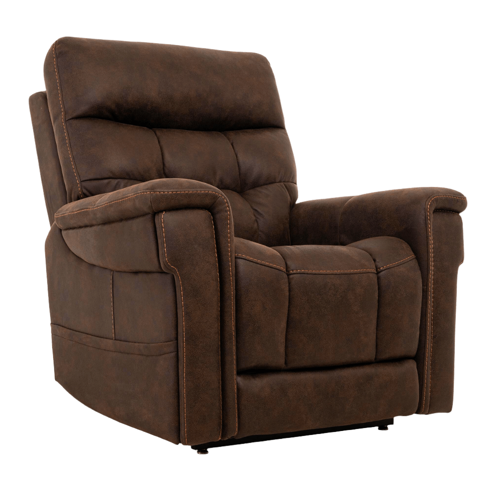 Badlands Walnut VivaLift Radiance Power Lift Chair PLR-3955 Angled View
