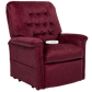 Black Cherry Pride Mobility Heritage LC-358 Lift Chair Angled Front View