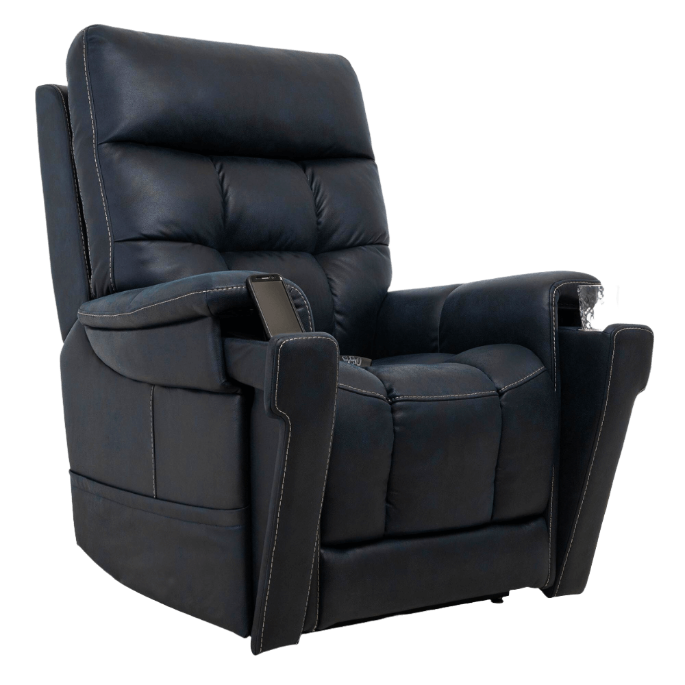 Canyon Ocean Large Tall VivaLift Radiance Power Lift Chair PLR-3955 With a Mobile Phone in the Armrest Pocket