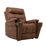 Canyon Silt Small VivaLift Radiance Power Lift Chair PLR-3955 With a Mobile Phone in the Armrest Pocket