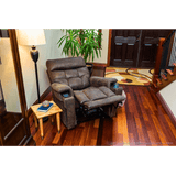 Canyon Silt VivaLift Radiance Power Lift Chair PLR-3955 with Extended Footrest in a Cozy Room