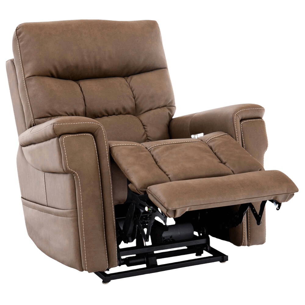 Cappuccino Pride Mobility VivaLift Ultra PLR-4955 Power Lift Chair with Extended Footrest