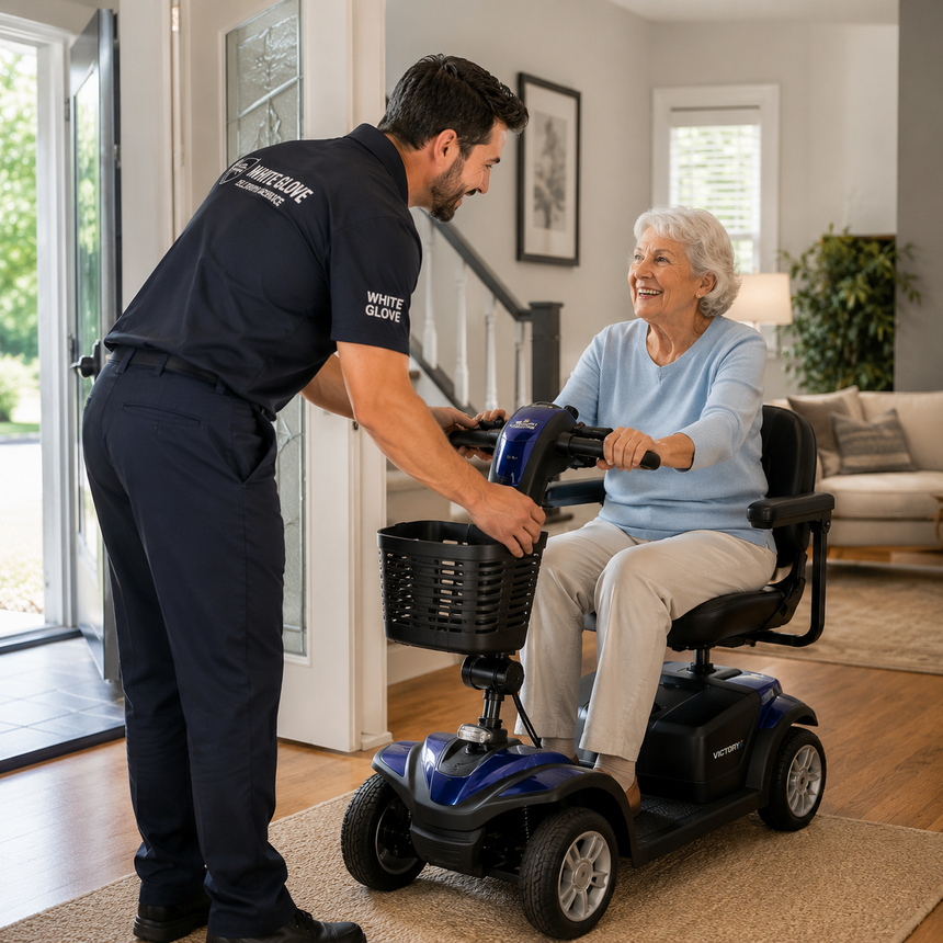 White Glove mobility equipment delivery