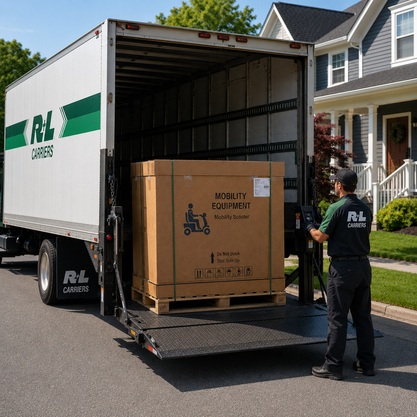 Freight delivery of mobility equipment
