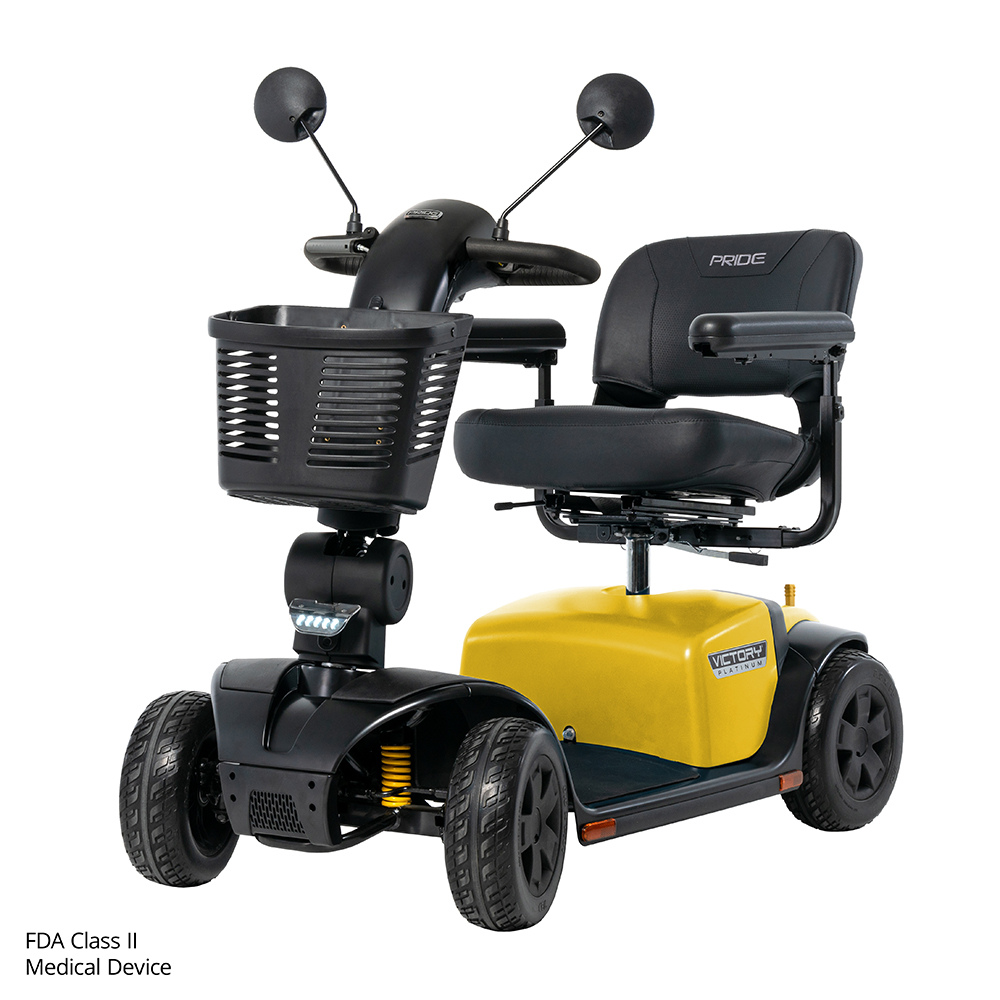Chell-O Color Pride Victory® Platinum 4 Wheel Mobility - Angled View