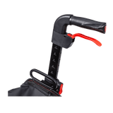 Close-Up View of Handle and Brake System on Drive Medical Nitro Duet Rollator