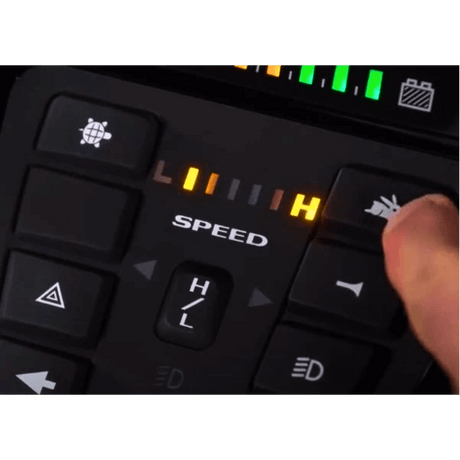 Close-Up of Control Panel on Drive Medical Cobra GT4 Heavy Duty Power Mobility Scooter
