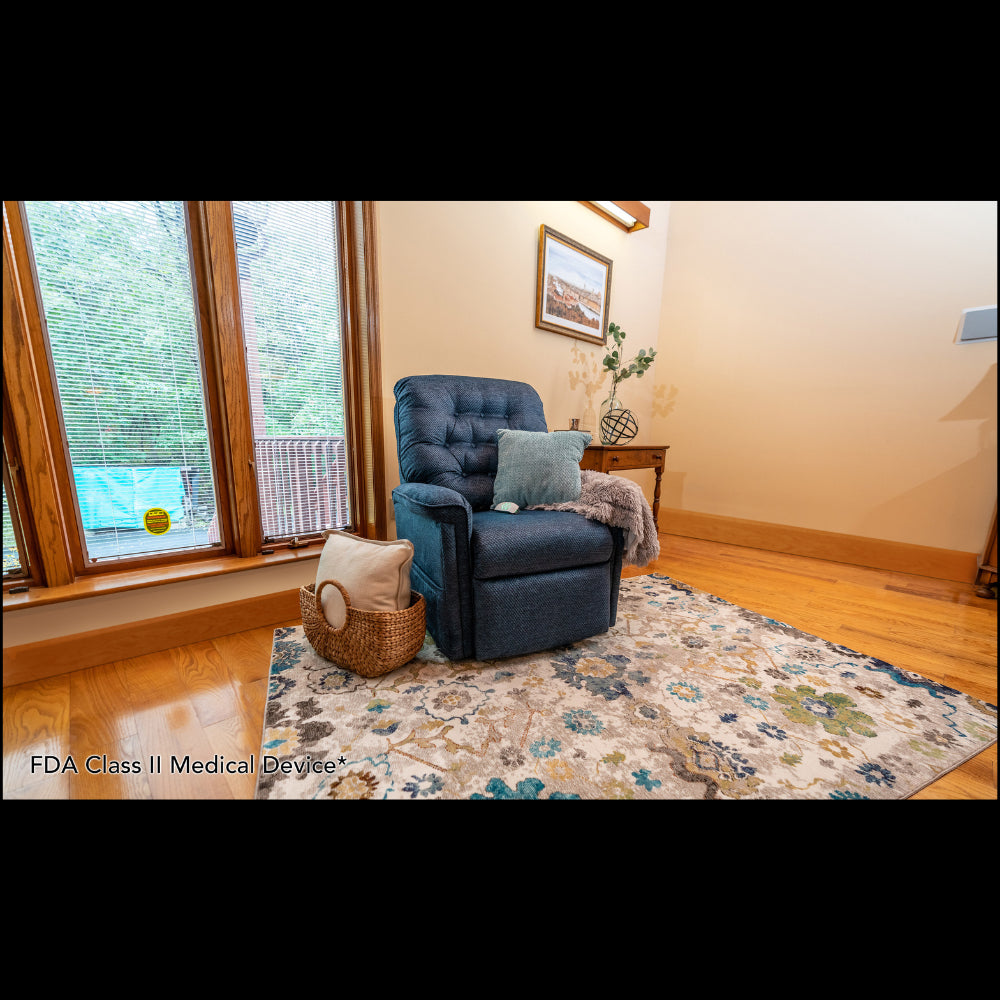 Cloud 9 Pacific Pride Mobility Heritage LC-358 Lift Chair Angled In a Cozy Living Room 