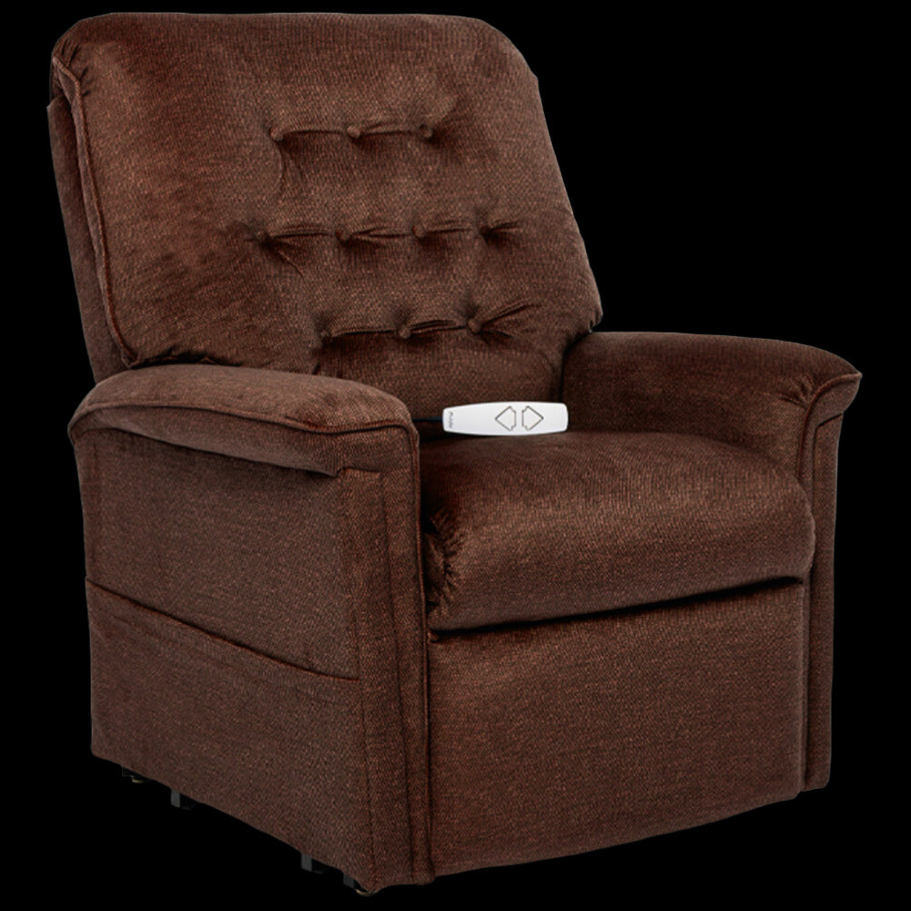 Cloud 9 Walnut Pride Mobility Heritage LC-358 Lift Chair Angled Front View