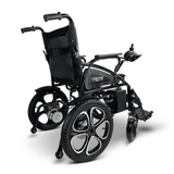 Black ComfyGO 6011 Folding Electric Wheelchair - Rear View