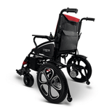 Red ComfyGO 6011 Folding Electric Wheelchair - Rear View