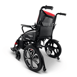 Red ComfyGO 6011 Folding Electric Wheelchair - Rear View
