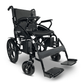 Black ComfyGO 6011 Folding Electric Wheelchair - Angled View