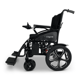 Black ComfyGO 6011 Folding Electric Wheelchair - Side View