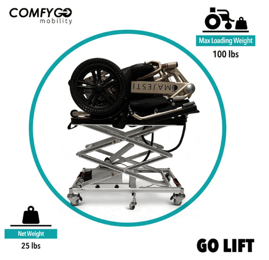 ComfyGO GO-Lift Portable Lift For Electric Wheelchairs And Scooters - GIF