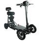 Standard Seat Black ComfyGO MS 3000 Foldable Mobility Scooter - Angled View