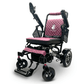 Purple Color Black Frame ComfyGO Majestic IQ-7000 Remote Controlled Electric Wheelchair - Angled View