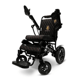 Black Color Black Frame ComfyGO Majestic IQ-8000 Remote Controlled Foldable Electric Wheelchair - Angled View