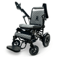 Gray Color Black Frame ComfyGO Majestic IQ-8000 Remote Controlled Foldable Electric Wheelchair - Angled View