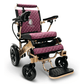 Purple Color Bronze Frame ComfyGO Majestic IQ-8000 Remote Controlled Foldable Electric Wheelchair - Angled View