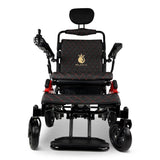 Black Color Black/Red Frame ComfyGO Majestic IQ-9000 Remote Controlled Foldable Electric Wheelchair - Front View