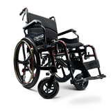 Special Edition Red ComfyGO X-1 Lightweight Manual Wheelchair - Angled View