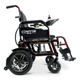 Red ComfyGO X-6 Lightweight Electric Wheelchair - Side View