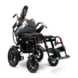 Red ComfyGO X-6 Lightweight Electric Wheelchair Lifted Armrests