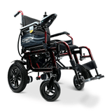 Red ComfyGO X-6 Lightweight Electric Wheelchair Lifted Armrests