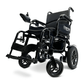 Black ComfyGO X-6 Lightweight Electric Wheelchair - Angled View