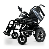 Black ComfyGO X-6 Lightweight Electric Wheelchair Lifted Armrests