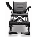 Standard Color ComfyGO X-7 Lightweight Foldable Travel Electric Wheelchair - Front View