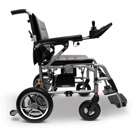 Standard Color ComfyGO X-7 Lightweight Foldable Travel Electric Wheelchair - Side View