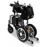 Standard Color ComfyGO X-7 Lightweight Foldable Travel Electric Wheelchair Folded