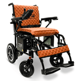 Taba Black Frame ComfyGO X-7 Lightweight Foldable Travel Electric Wheelchair - Angled View