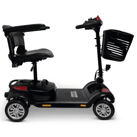 Red ComfyGO Z-4 Ultra-Light Portable Electric Mobility Scooter - Side View