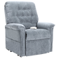 Crypton Aria Cool Grey Pride Mobility Heritage LC-358 Lift Chair Angled Front View