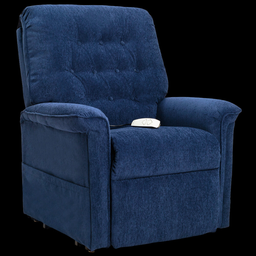 Crypton Aria Lazuli Pride Mobility Heritage LC-358 Lift Chair Angled Front View